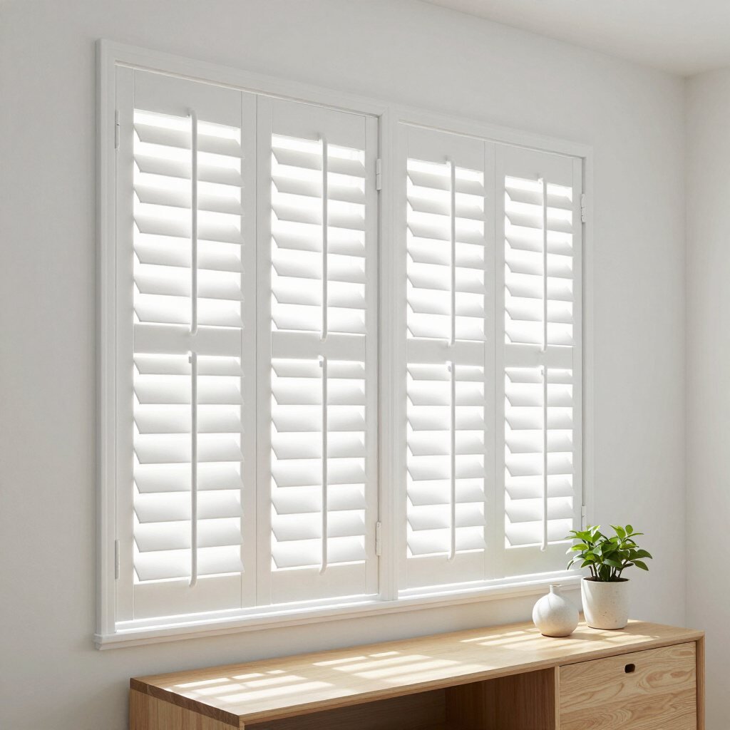 White plantation shutters in a Sydney home